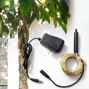 2M 200LED Cola de caballo Árbol de Navidad Cadena de luces Brillo Cobre LED para fiesta Boda Plug-In Guirnalda de luces de Navidad - Product Image 3