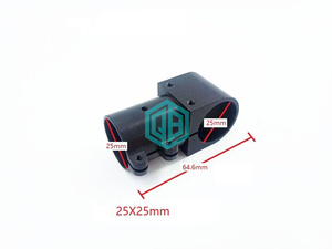 25mm 30mm Nhôm TEE Doanh sợi carbon Ống Clip RC UAV Drone hạ cánh bánh Quadcopter ống kết nối gia công dịch vụ <span class=keywords><strong>CNC</strong></span> - Product Image 5