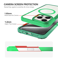 Étui de téléphone sportif de qualité supérieure avec design dégradé pour 12/13/14/15 Pro Max/16, coque transparente en PC TPU TPE, pare-chocs antichoc et magnétique