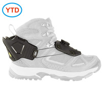 Crampons à glace antidérapants en caoutchouc à 10 dents pour sports d'hiver, résistants aux basses températures, avec poignées extensibles antidérapantes pour la neige et la pêche sur glace
