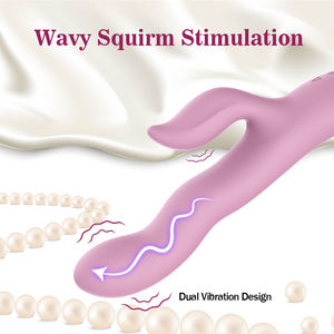 Ylove yumuşak esnek silikon tavşan vibratör kadınlar bükülebilir çift motorlu G Spot klitoral stimülatör su geçirmez şarj edilebilir - Product Image 4