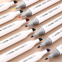 Stylos à dessin professionnels à double pointe à base d'alcool personnalisable pour le travail carré/triangle Art stylo marqueur permanent stylos marqueurs de porcelaine