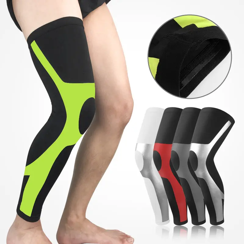 Full Leg Knee Compression Sleeve Long Knee Pads Running Leg Sleeve Cycling Knee Pads