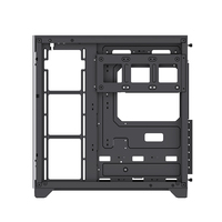 Gabinete para Gaming Lovingcool de Oferta ATX Micro-ATX ITX con RGB, Caja de PC con 3 Lados de Vidrio Templado, Gabinete de Computadora Negro para PC Gaming