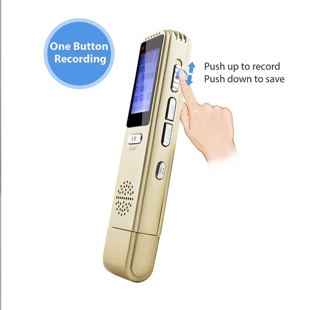Small Body Factory Direct Supply V25 Mini Digital Voice Recorder Classic Sound Recorder for Business Usage and Lecture