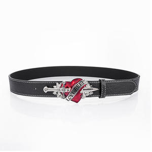 <span class=keywords><strong>Ceinture</strong></span> en alliage PU en plastique pour hommes, style punk vintage européen et américain, <span class=keywords><strong>ceinture</strong></span> de piercing à une flèche - Product Image 3