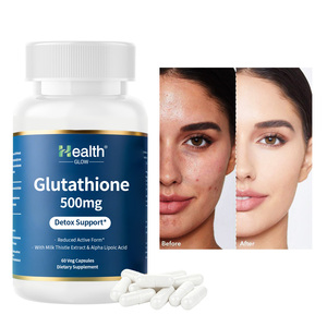 Capsules de Glutathion et de Chardon-Marie OEM pour l'éclaircissement et l'illumination de la peau, soutien hépatique, antioxydant, marque privée, ISO GMP, vente en gros - Product Image 1