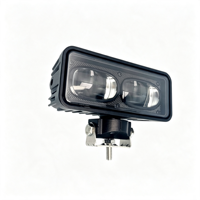 Nouvelle lampe de signalisation de sécurité LED double rouge et bleue rectangulaire de 6 pouces IP67 pour chariot élévateur, faisceau de ligne, zone de danger, lampe de délimitation virtuelle