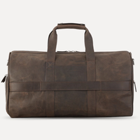 Sac de voyage en cuir de vachette personnalisé avec logo, fermeture éclair, en cuir véritable, prix avantageux, vente chaude, de Craft Creation BD