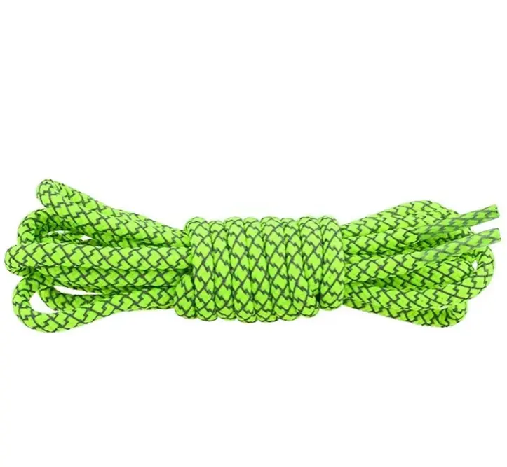 50cm 80cm 100cm 120cm stock lumineux vert lueur dans le noir lacets corde fil lacet lacets réfléchissants