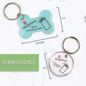 ป้าย ID สัตว์เลี้ยงพลาสติกอัจฉริยะนวัตกรรมใหม่สำหรับสุนัขและแมวผลิตภัณฑ์อาบน้ำที่ยั่งยืนและมีสต็อกสไตล์หรูหรา - Product Image 5