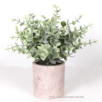 Plantes artificielles les plus vendues pour l'approvisionnement transfrontalier, fausse verdure pour décoration intérieure et extérieure, fausse plante de Pothos en pot en PE, petites plantes en pot
