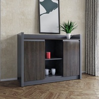 Buffet de rangement moderne en bois armoire à thé bureau de gros salle de conférence armoire de réception pour les pauses café ou thé de l'après-midi