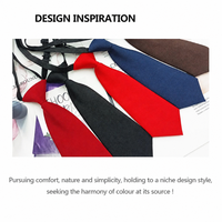 Cravate pour enfants en polyester tissé uni, design pour bébés garçons, cravate personnalisée