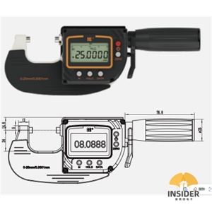Micromètre extérieur numérique 0-25 mm 0,0001 mm, micromètre extérieur haute précision, outils de mesure pour mesurer les films minces - Product Image 3