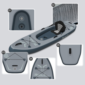 Kayak bon marché de pêche d'équipement d'amusement de l'eau de nouvelle conception avec le <span class=keywords><strong>moteur</strong></span> de pêche à la traîne Kayak gonflable bateau canoë avec la palette - Product Image 6
