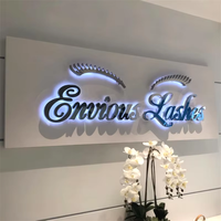 Signalisation personnalisée en lettres 3D Enseignes rétroéclairées à LED Canal extérieur en acier inoxydable pour magasin d'affaires Panneau d'affichage à LED Logo