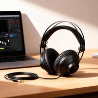Casque audio studio professionnel HiFi 3,5 mm, écouteurs filaires pour DJ, PC, enregistrement, son professionnel