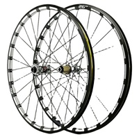 Roue de vélo de montagne 26/27,5 pouces, moyeu à roulement tri-latéral avant 2 arrière 4, jeu de roues super fluide, jante CNC, axe traversant, boîtier de moyeu.