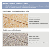 Peinture murale extérieure à texture granit liquide pour bâtiments, maisons, revêtement mural en marbre et pierre, revêtement en caoutchouc pour bateaux en plastique