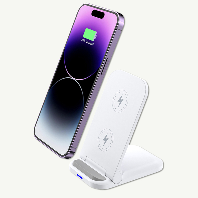 Foldable 15w Magnetic Fast Charging Holder Wireless Charger Stand for iPhone Samsung