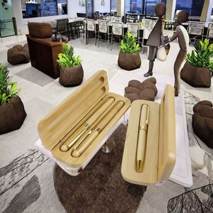 Nuevo Diseño de Bolígrafo de Bambú con Punta de 1.0 mm, Tinta Azul y Negra, Impresión UV, Portátil, para Oficina, Escuela, Escritura, Papelería, Negocios - Product Image 3