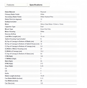 Ventilateur de plafond bon marché de style bohème japonais vintage à faible hauteur de plafond avec kit d'éclairage, 42, 48, 52 pouces, 120, 220 volts ACDC - Product Image 6