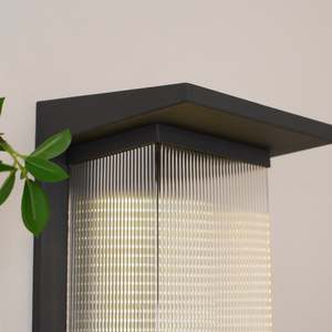 Applique murale extérieure moderne <span class=keywords><strong>en</strong></span> acier inoxydable et acrylique, étanche IP65, pour villa, <span class=keywords><strong>jardin</strong></span>, portail, lampe architecturale verticale minimaliste - Product Image 5