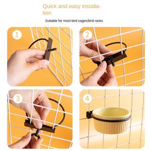 Bacia Automática Mini Redonda para Hamster, Utensílios para Urso Dourado e Papagaio, Cerâmica Suspensa, Anti-Tombamento, Suprimentos para Pequenos Animais - Product Image 3