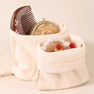 Customized Single-Layer Thin-Style Jade Pendant Bracelet Storage <b>Bag</b> Walnut Medicinal Pouch Cotton Cloth Tea Cup <b>Bag</b> Screen - Product Image 3