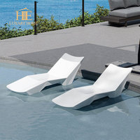 Meubles d'extérieur commerciaux 5 étoiles pour hôtels, piscines et plages, chaises longues