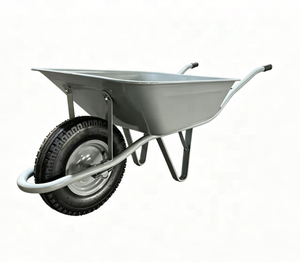 <span class=keywords><strong>Brouette</strong></span> robuste grise WB2011 avec roue pneumatique, pour usage industriel, jardinage et construction - Product Image 1