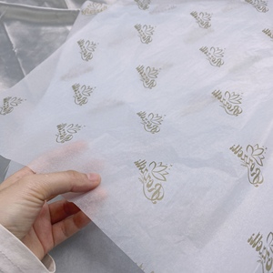 Hot Sell Custom 17gsm White Wrapping Paper Tissue Paper Clothing Gift <b>Packaging</b> Paper Wrapper with Your Own Logo <b>Printed</b> - Product Image 3