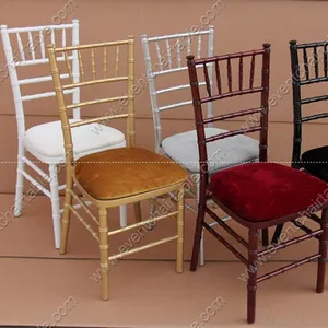 حار بيع الزفاف مقعد شيافاري مع وسادة للمقعد كراسي المائدة الأبيض Tffany الكراسي الطعام لتأجير الحدث