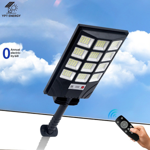 Lanterna LED Solar Tudo em Um com Carcaça em ABS, IP65 à Prova de Chuva, com Controle Remoto para Iluminação de Jardins, Caminhos e Ruas - Product Image 1
