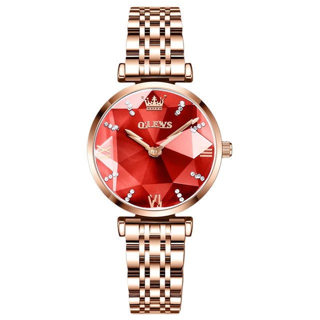 OLEVS 6642 Brand Hot Sale Ladies Watch Luxury Watch Steel Band Strap Quartz Waterproof Ladies Watch Simple Fashion