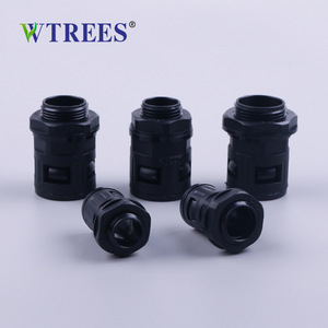 Wtrees Presse-étoupe en nylon M12 à filetage métrique, insertion droite, connecteur pour conduit ondulé et soufflets - Product Image 3