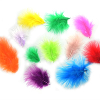 Plume de dinde marabout en vrac pour enfant nouveauté bricolage artisanat cheveux Costume accessoire de pêche matériel de montage de mouches capteur de rêves décor