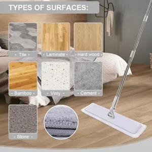 New Design Microfiber Flat Mop Commercial Mop Large Wide Mop For Hardwood Laminate Tile Floor Cleaning