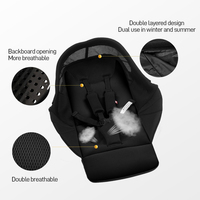 Cadre en aluminium léger de luxe 2-en-1 poussette bébé réglable 0-3 ans pliable 15kg capacité de charge pour voyage nouveau-né