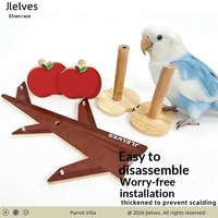 Perchoir en bois pour perroquet, structure d'escalade multi-niveaux, jouets pour oiseaux, décoration de cage pour calopsit, perruche, agapornis, fleur de cerisier