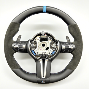 <span class=keywords><strong>Volante</strong></span> Deportivo de Cuero y Gamuza para <span class=keywords><strong>BMW</strong></span> Serie 3 y Serie 5, Modelos F30, F10, F15, F16, F10, F11, F15, F20, F22, F30, Izquierdo y Derecho - Product Image 1