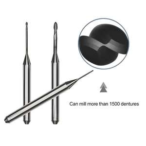 Roland phòng thí nghiệm nha khoa điện phay Mũi Khoan 0.6mm 1.0mm 2.0mm Kim Cương lớp phủ thép cho Zirconia khối cho Zirconia - Product Image 2