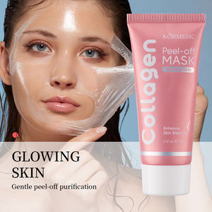 KORMESIC - Mascarilla Facial Vegana de Colágeno de 60 g, Mascarilla Facial Coreana Orgánica en Lámina, Suavizante, Iluminadora y Reafirmante - Product Image 1