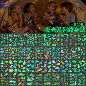 ชุดสติ๊กเกอร์ลายยูนิคอร์นเรืองแสงสำหรับเด็ก ลายการ์ตูนข้ามพรมแดน สำหรับฮาโลวีน คริสต์มาส และอีสเตอร์ - Product Image 1