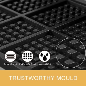 Macchina per <span class=keywords><strong>Waffle</strong></span> belga elettrica antiaderente macchina per Snack macchina per <span class=keywords><strong>Waffle</strong></span> rettangolare commerciale attrezzatura per <span class=keywords><strong>Waffle</strong></span> Snack - Product Image 6