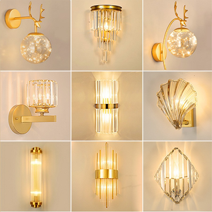 Indoor Luxury Design Decorative Living Room Home Modern Led Crystal Wall Lamp <strong>Corridor</strong> Bedroom Bedside Wall <strong>Light</strong> - Product Image 1