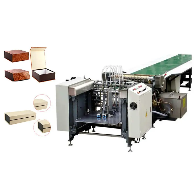 Máquina automática de pegamento de fusión en caliente, cajas de máquina de pegamento de alta calidad, fácil de operar, zm-850a