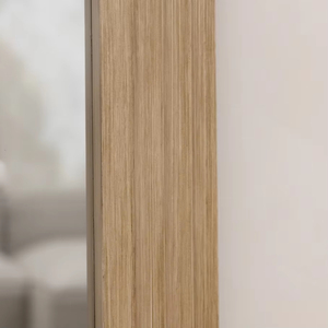 Miroir sur pied pleine longueur en bois massif de noyer, surdimensionné, vintage, à arche, texturé, esthétique, en <span class=keywords><strong>verre</strong></span> trempé personnalisé - Product Image 3