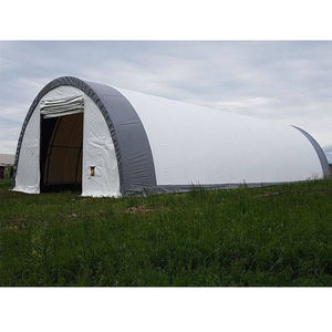 Bâtiment de stockage préfabriqué en tissu pour l'extérieur, imperméable, avec toit en PVC, garage ou tente de garage - Product Image 3